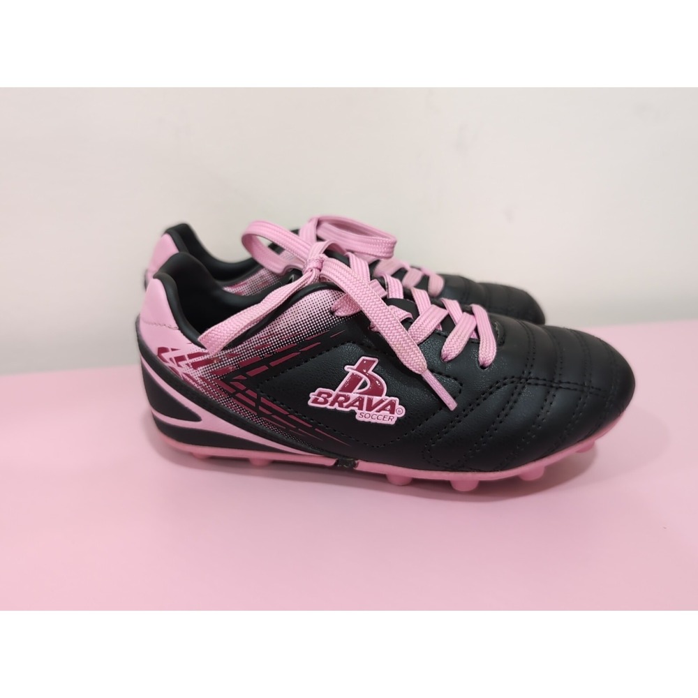 Brava Youth Soccer Cleats Girls 12D US Pink Black‎